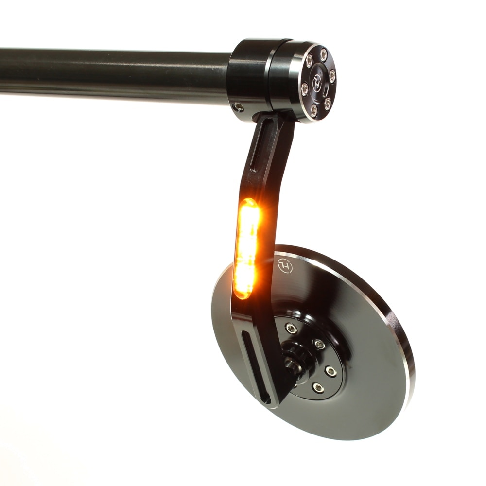 ラストチャンス】コーネロフラッシュ ウインカー内臓バーエンドミラー