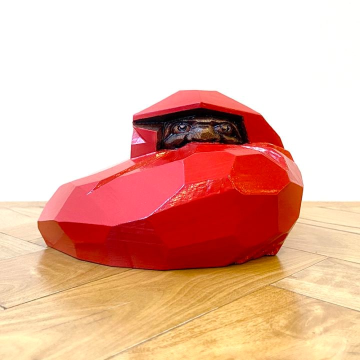 讃岐一刀彫 木地ヘタリ達磨 中 | 住,インテリア,オブジェ・BOX | IKUNAS