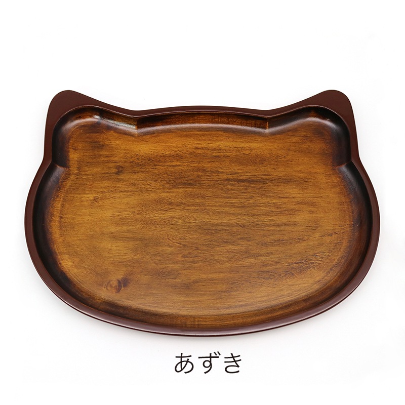 ねこトレ（白・あずき） 香川漆器 | 食,食器・カトラリー,お皿