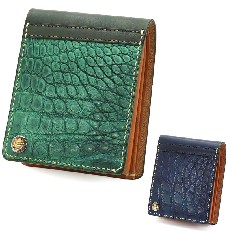 モト MOTO ヌメクロコダイルショートウォレット NUME CROCODILE SHORT