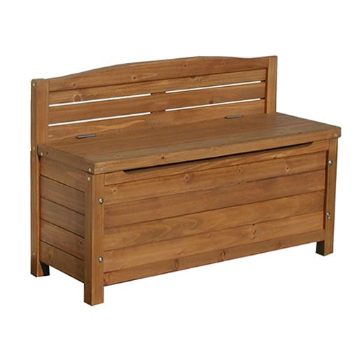 ベンチ 収納付き 幅90cm ブラウン 天然木ベンチストッカー GBN-900BR