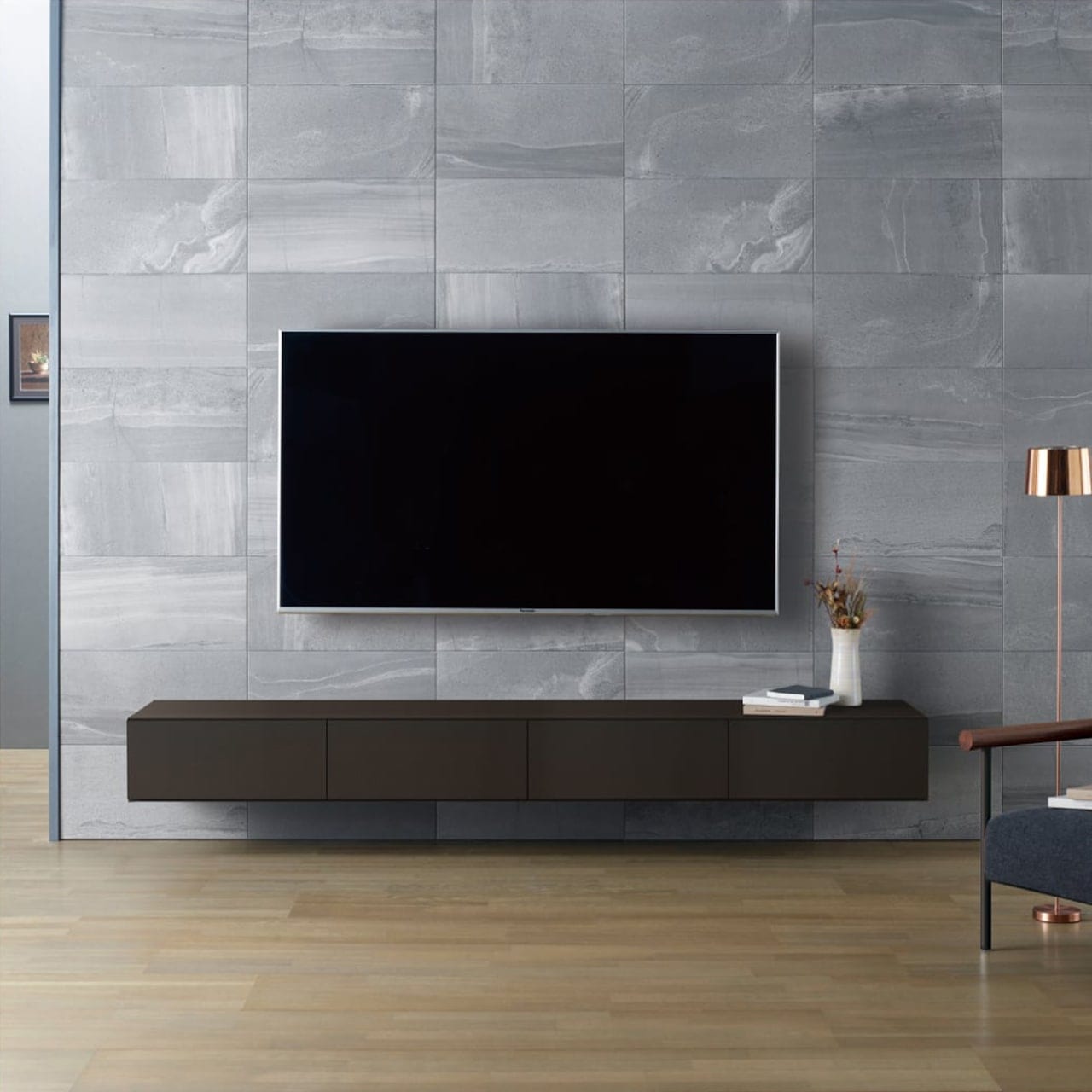 フロートテレビボード 240cm 壁掛け おしゃれ モダン MA-D240FS 閉じた