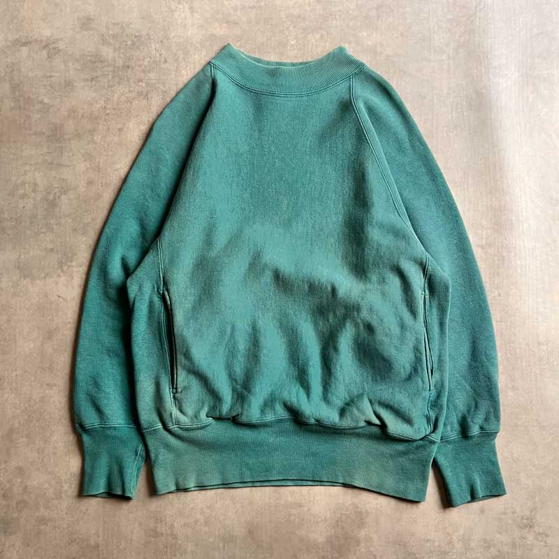 90'S CHAMPION Reverse Weave Raglan Moc Neck With Pocket