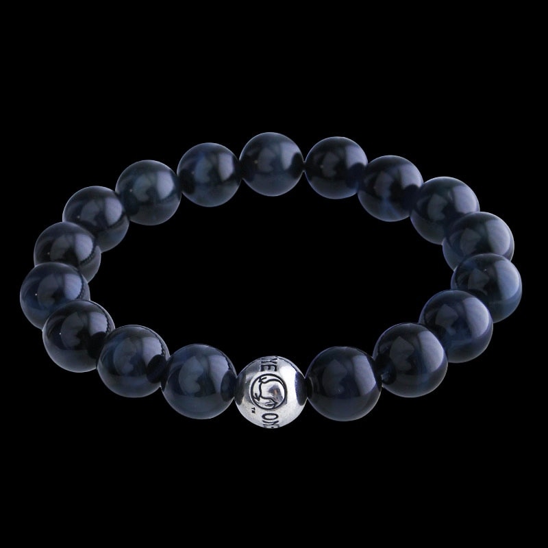 ロンワンズ ロゴ ビード ブルータイガーアイ (10mm) ブレスレット