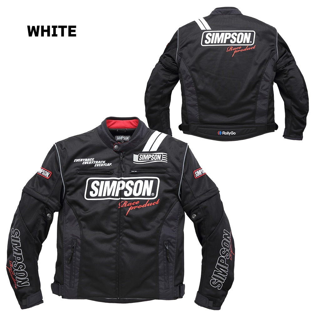 SIMPSON NSM-2203 ライダース メッシュジャケット 春夏モデル
