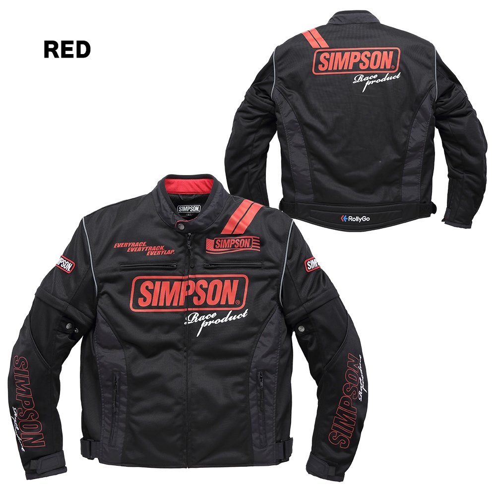 SIMPSON NSM-2203 ライダース メッシュジャケット 春夏モデル