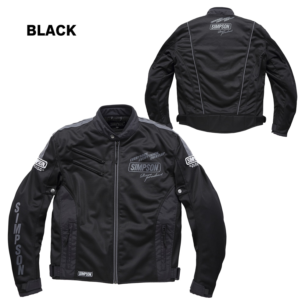 SIMPSON NSM-2204 ライダース メッシュジャケット 春夏モデル