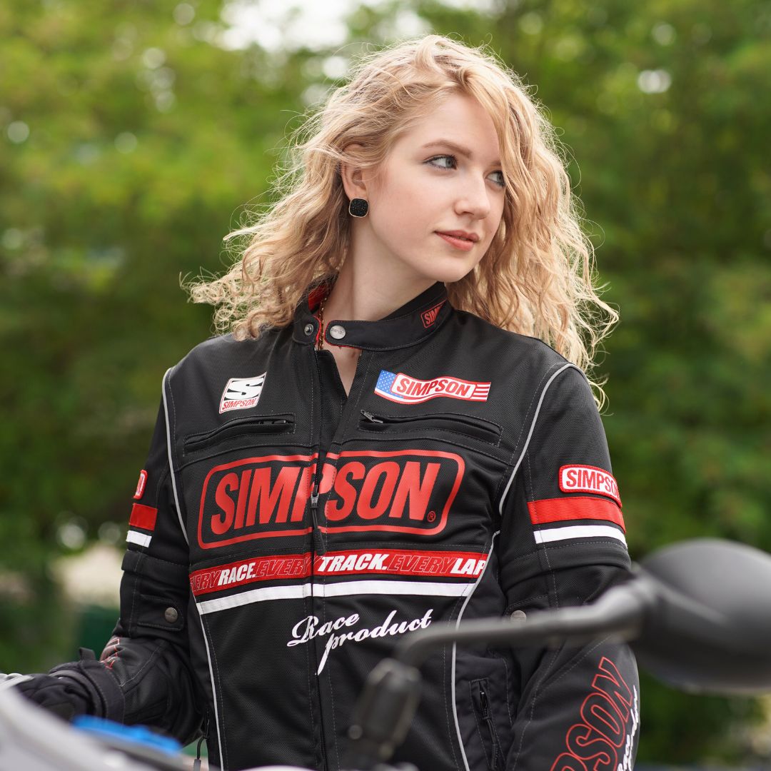 SIMPSON NSM-C02L 【レディース】ライダース メッシュジャケット 春夏