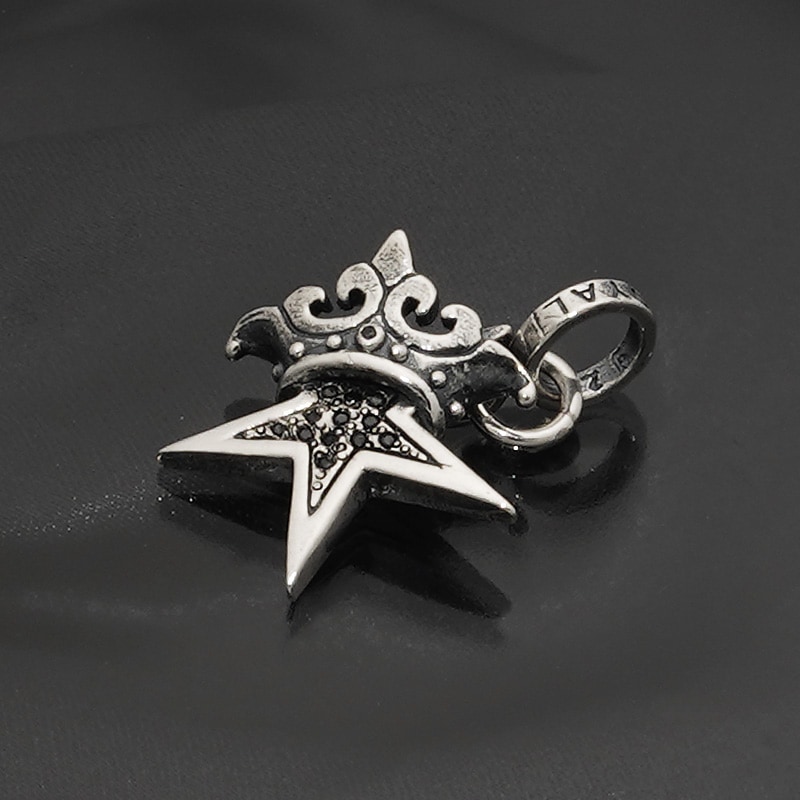 ロイヤルオーダー SMALL STAR w CROWN w Paved CZ 詳細ページ 【公式