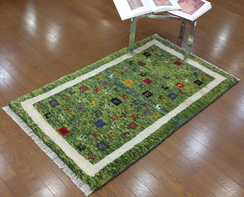 フロアー向きギャッベ 26125 【原産地】イラン シラーズ[UBRANDCODE