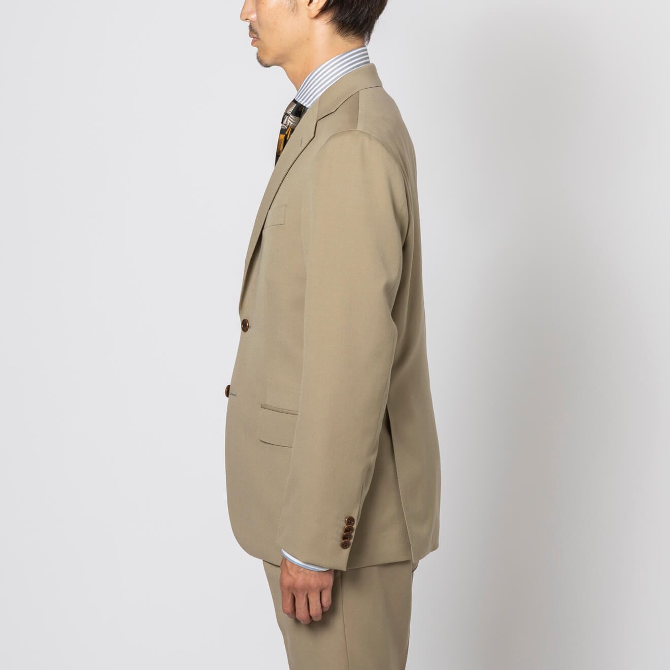 ≪WEB特価≫MARZOTTO/マルゾット/段返り3釦/ワンタックスリム/ベージュ