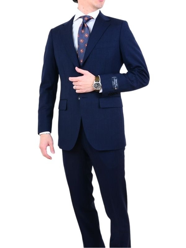 ≪WEB準新作≫PREMIO/REDA/レダ/SUPER110'S/ネイビー/柄無地