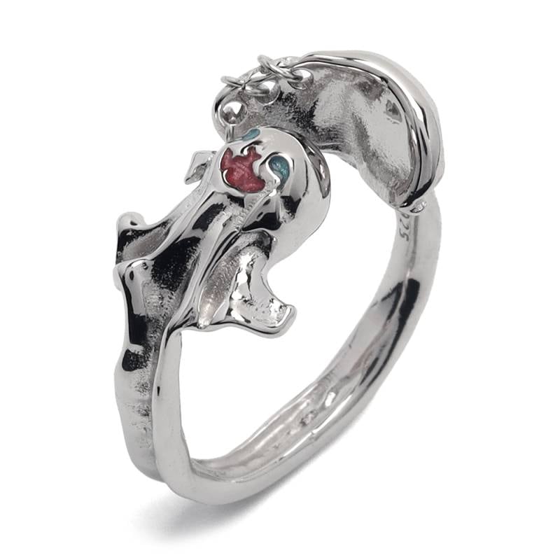 925 オバケのモチーフが可愛らしい遊び心をくすぐるリング [cr564
