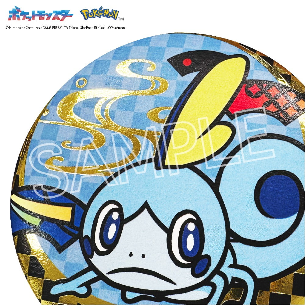 ポケットモンスター 切り絵シリーズ 箔押し缶バッジ A BOX（5個入