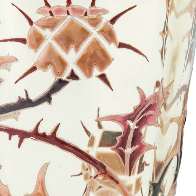 エミール・ガレ 「薊とロレーヌ十字文グラス」 | | アトリエ・ブランカ