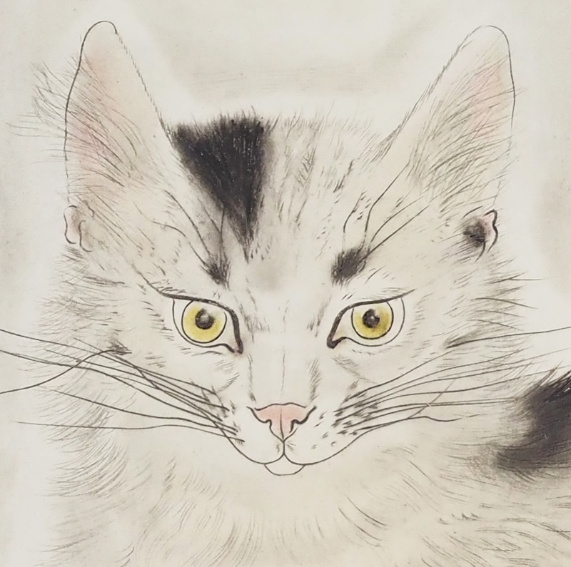 藤田嗣治 「横たわる猫」 | | アトリエ・ブランカ