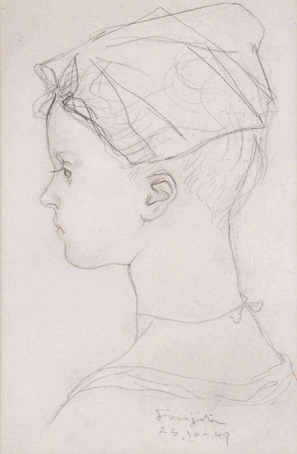 藤田嗣治 「少女の横顔」 | | アトリエ・ブランカ