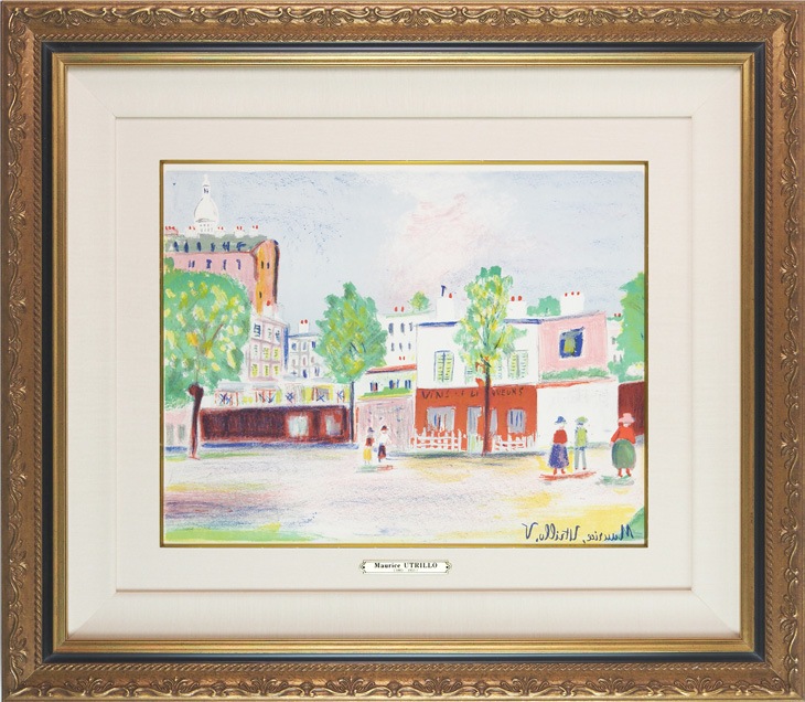 モーリス・ユトリロ 「サクレ・クール近くの広場」 | | アトリエ・ブランカ
