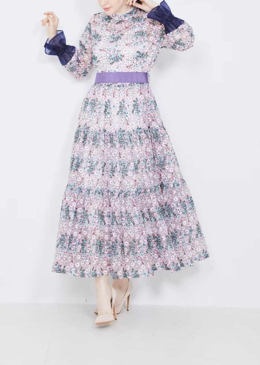 ティアードロングワンピース | ITEM CATEGORY,DRESS／ドレス | ADELLY