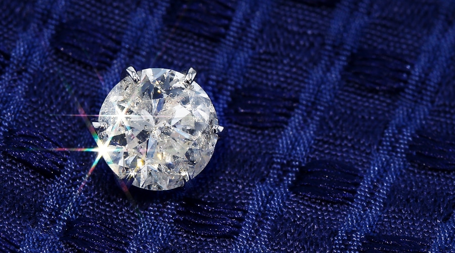 ダイヤモンド ピアス 片耳用 2ct H I2 FAIR プラチナ 中央宝石研究所