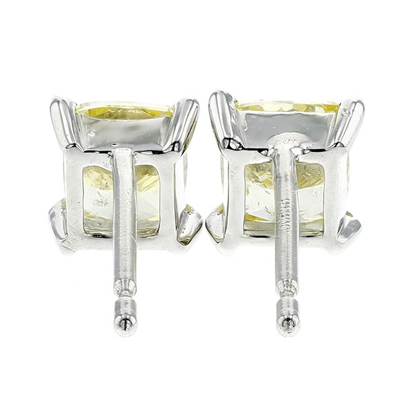 イエローダイヤモンド ピアス 0.9ct(Total) FANCY INTENSE YELLOW SI2