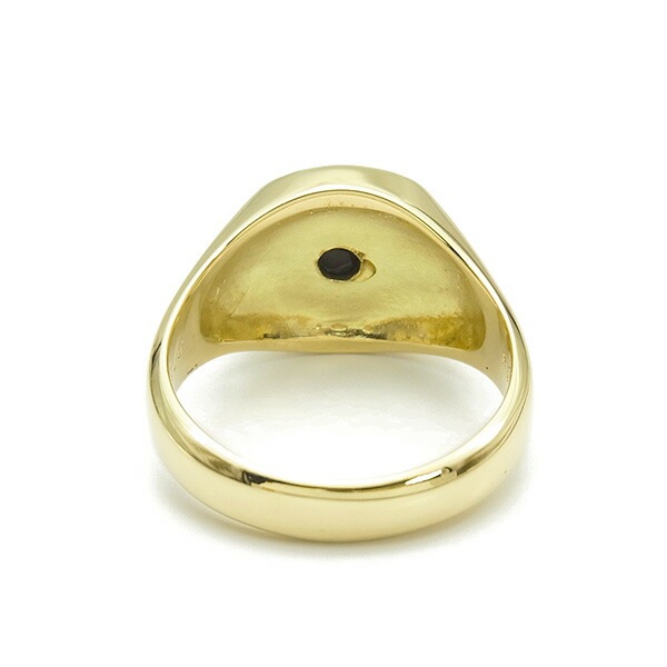 オニキス/ダイヤモンド メンズリング 脇石ダイヤモンド 0.20ct up