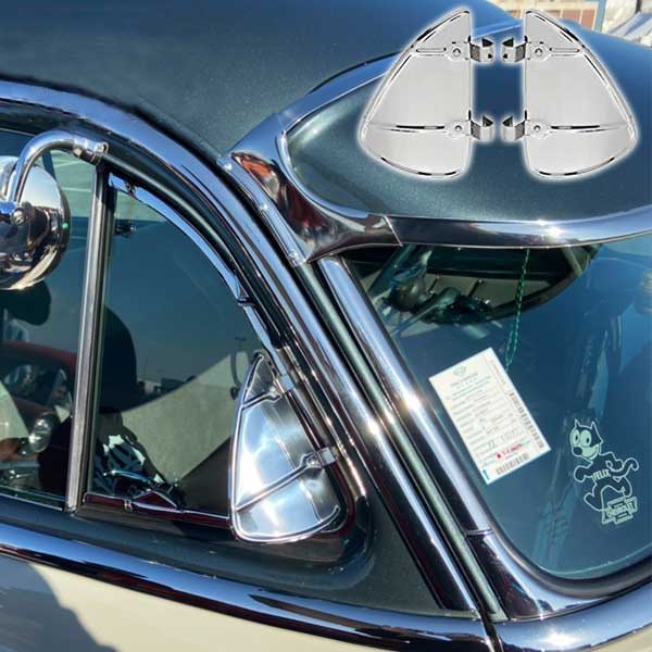 ウィンドウ デフレクター ブリージー クローム 左右ペア シボレー