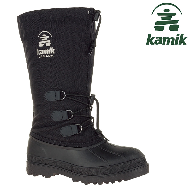 即日発送】Kamik カミック カヌック ブラック メンズ スノーブーツ