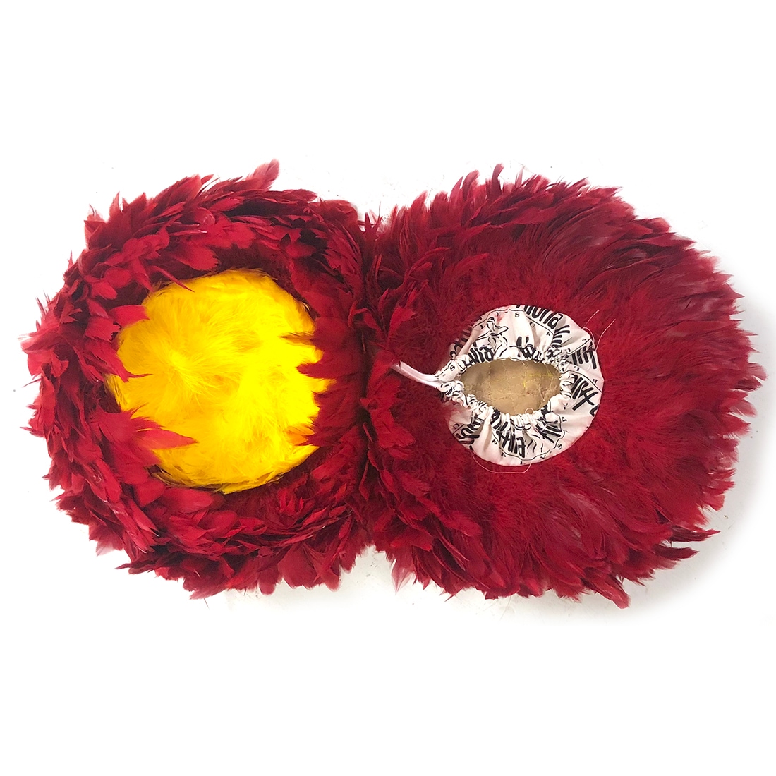 ウリウリ赤黄（着脱式）Mサイズ 2本セット 直径24~27cm 羽根の厚み10cm