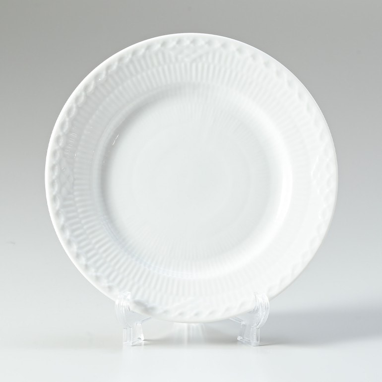 ロイヤルコペンハーゲン ホワイトフルーテッド ハーフレース 17cm