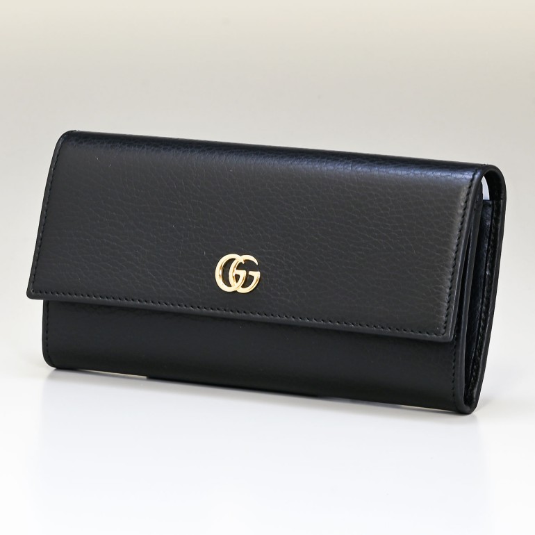 グッチ GUCCI 財布 長財布 レディース プチ マーモント ダブルG レザー