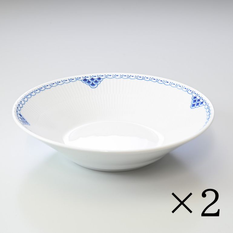 2枚セット ロイヤルコペンハーゲン プリンセス 深皿 ディーププレート