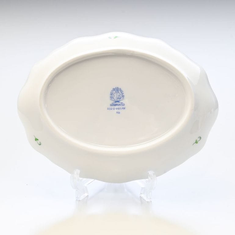 ヘレンド ファンシーディッシュ アポニーグリーン プレート 洋食器