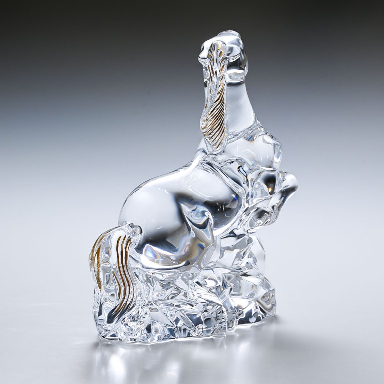 バカラ Baccarat クリスタル フィギュア ゾディアック 2014年 干支 馬