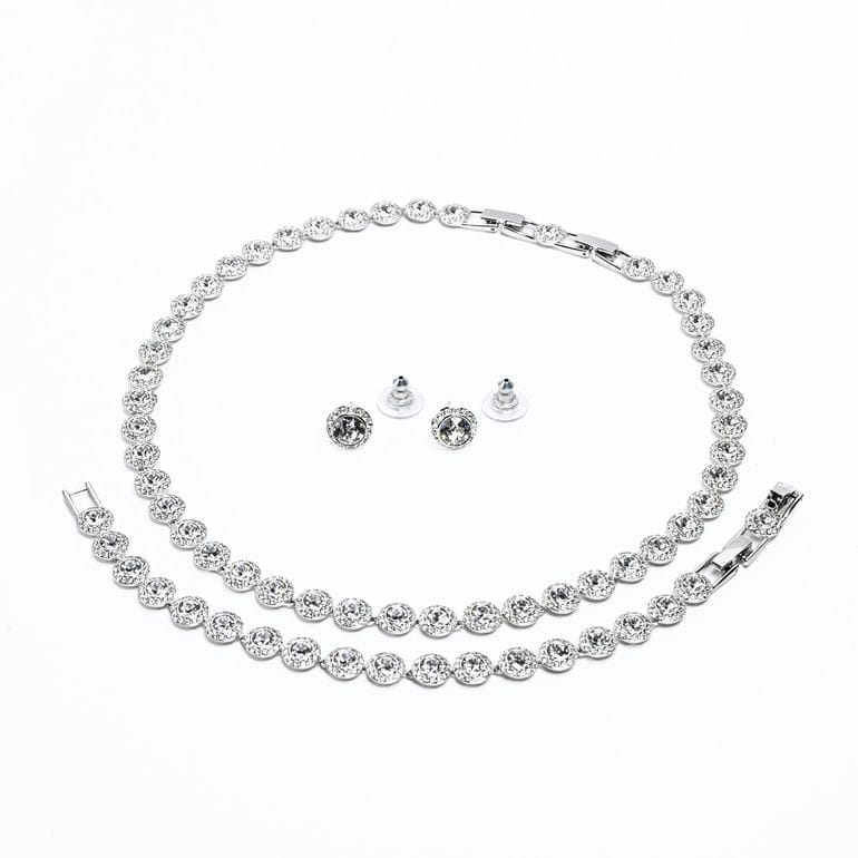 スワロフスキー SWAROVSKI ネックレス ピアス ブレスレット セット