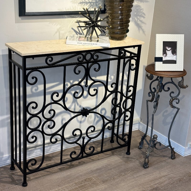 アイアン×天然大理石 コンソールテーブル | アイアンインテリア