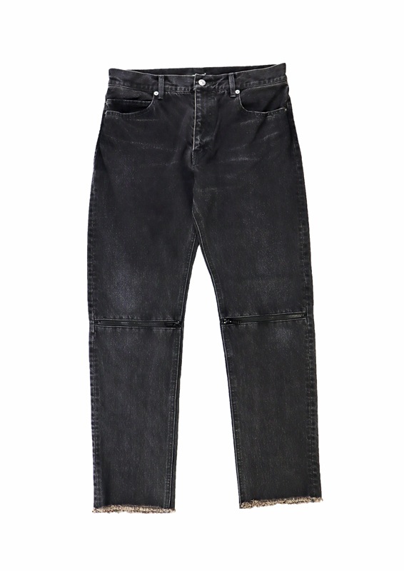 UNDERCOVER アンダーカバー ニーZIPスリムデニム ブラック UC1C4503 の