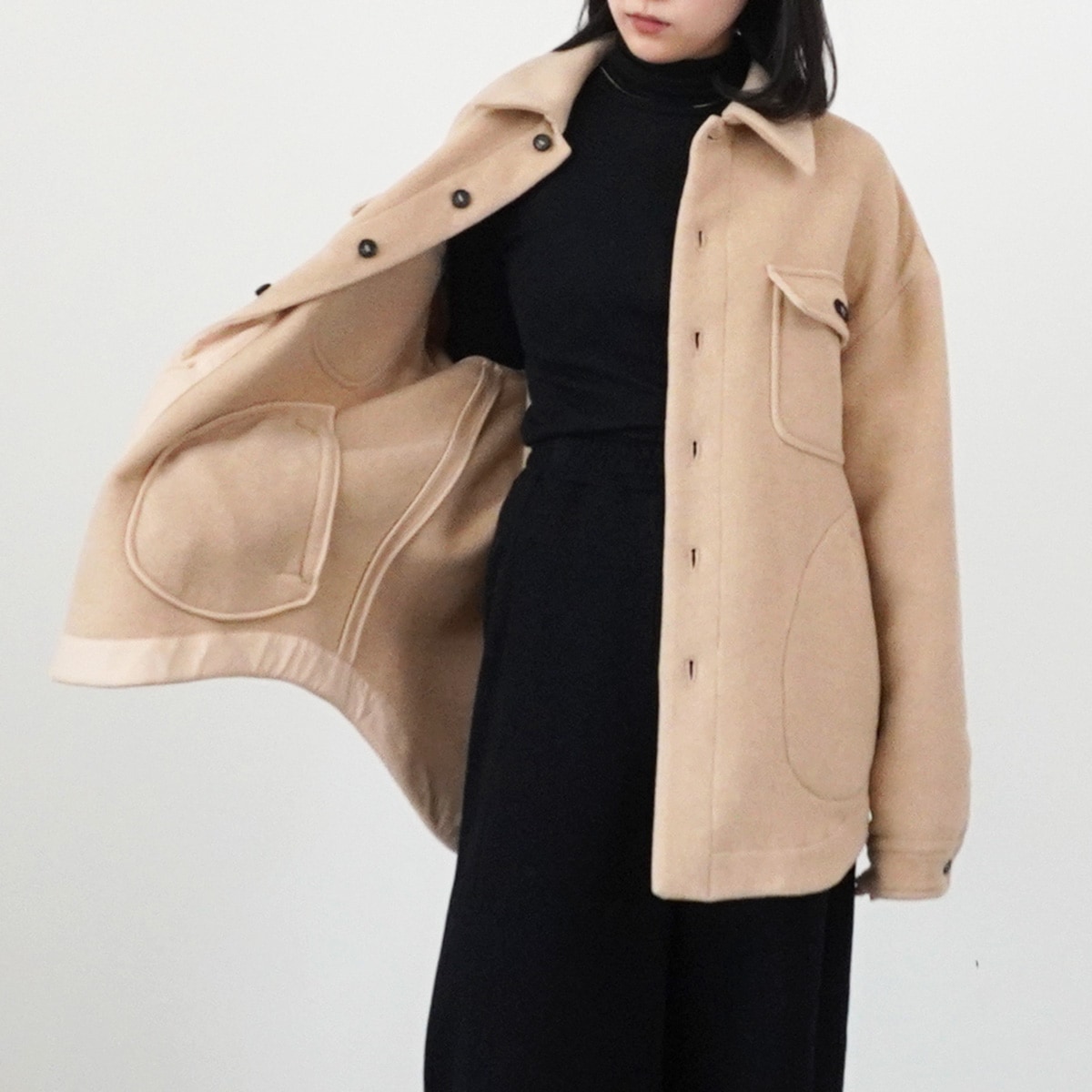 48466☆冬 N゜21 ヌメロヴェントゥーノ コート アルパカ混 