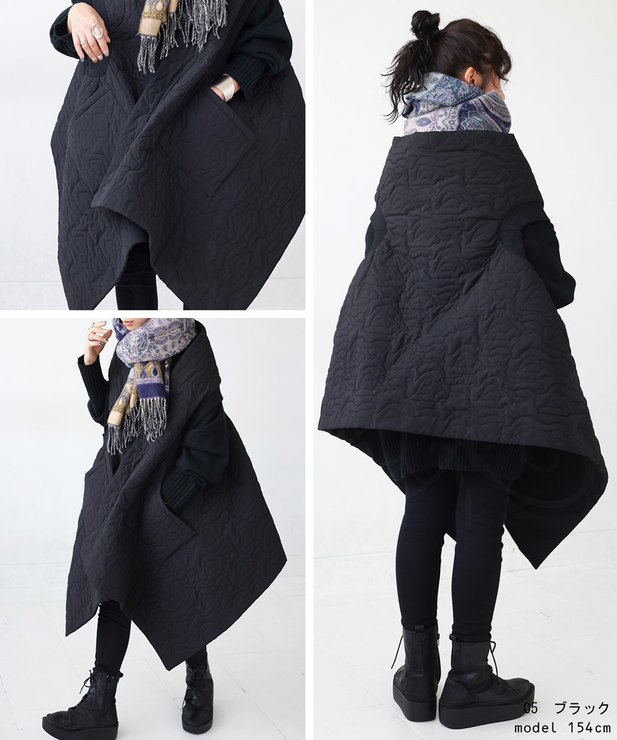 キルティングベスト ベスト レディース ロング丈 送料無料・メール便