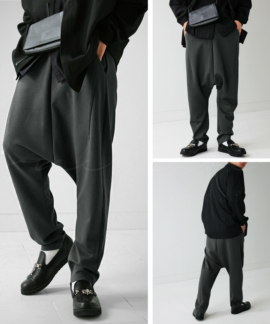 ポンチサルエルパンツ バレルレッグ パンツ メンズ ボトムス 送料無料