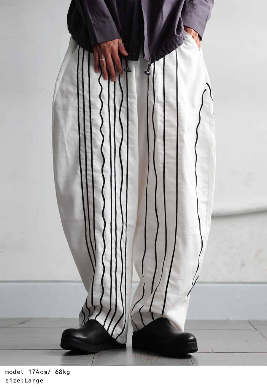 コード刺繍 バルーンパンツ メンズ ボトムス パンツ 送料無料・(100