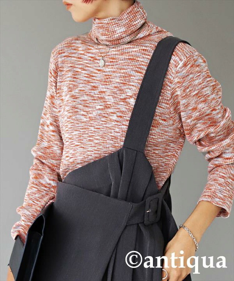 メランジ調 段染めニット ニット レディース トップス 長袖・(100