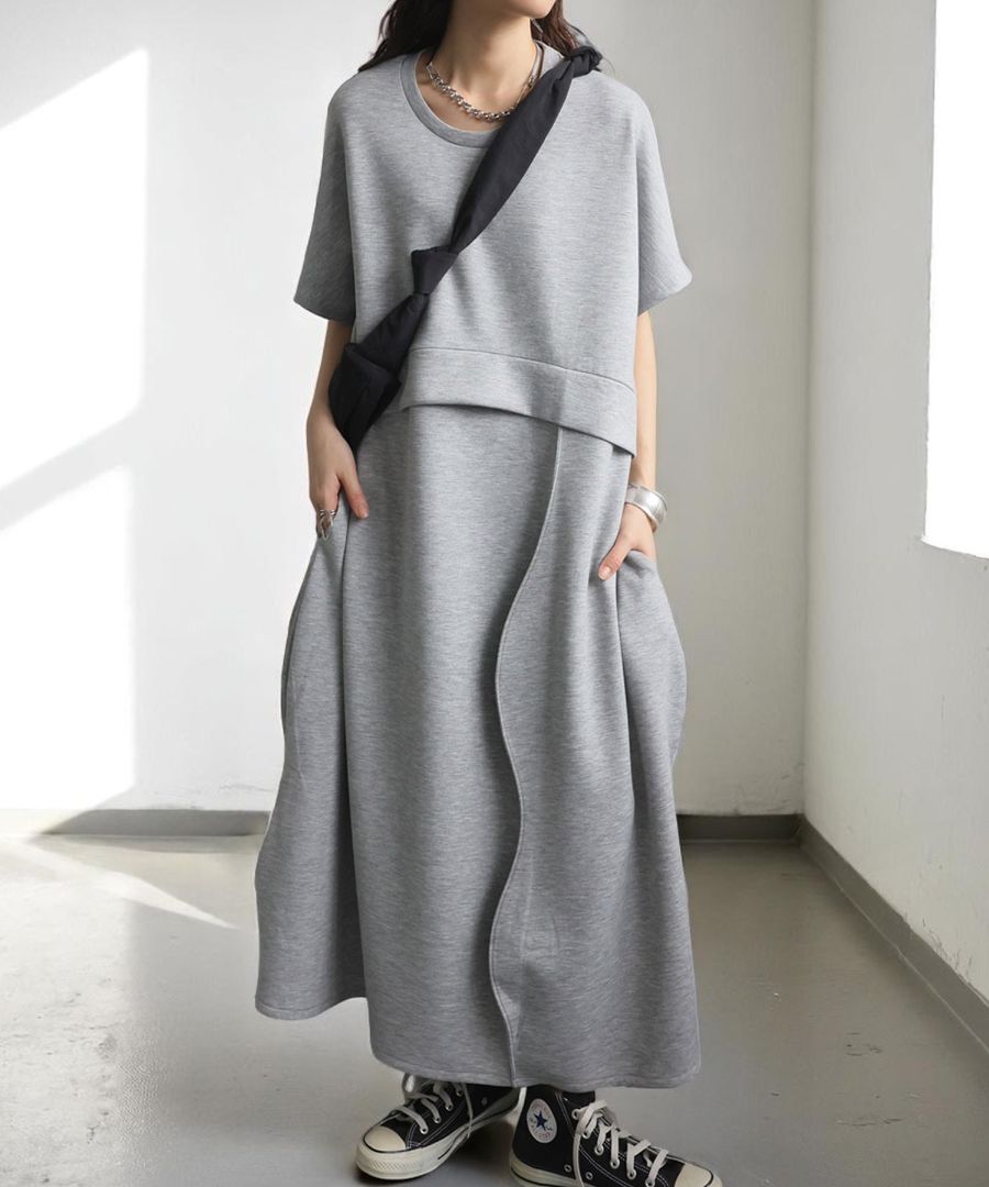 ポンチワンピース ワンピース レディース ロング 送料無料・メール便