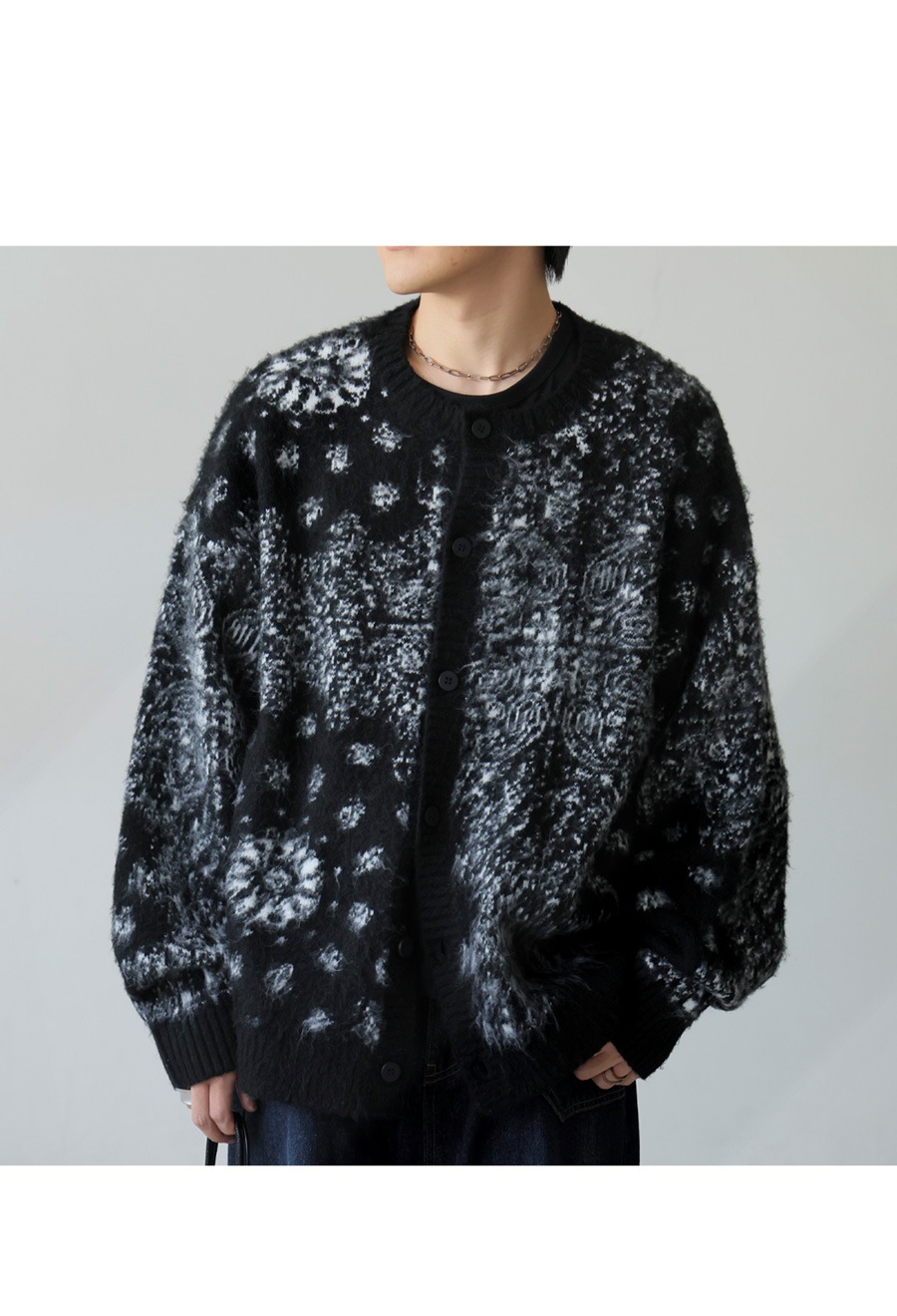 ペイズリー柄 カーディガン メンズ トップス 送料無料・再入荷 メール