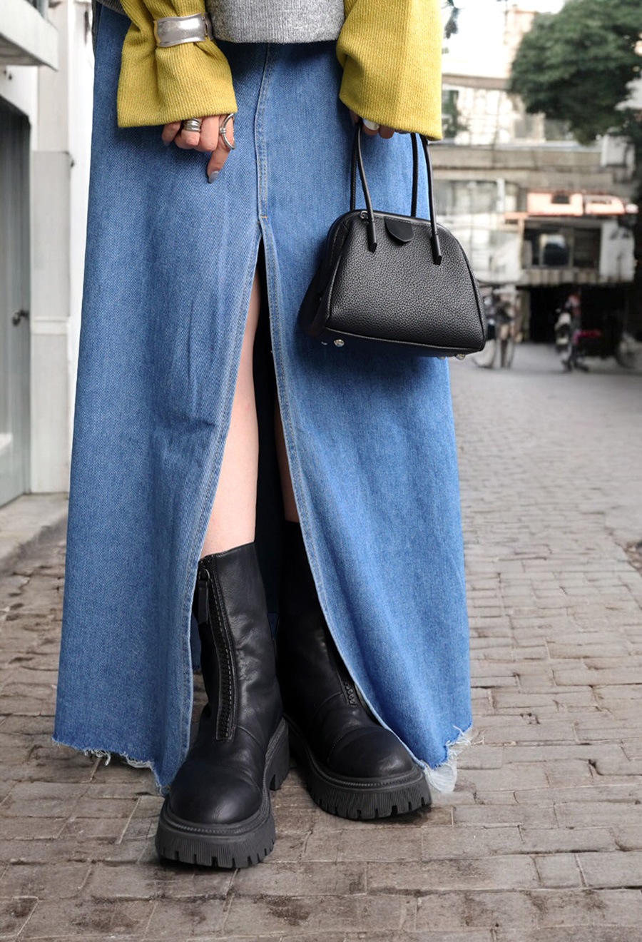 フロントジップブーツ ブーツ レディース 靴 合皮 送料無料・再入荷