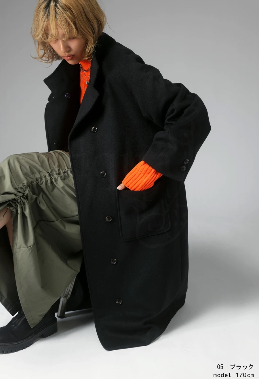 スタンドカラーコート コート レディース アウター 送料無料・メール便