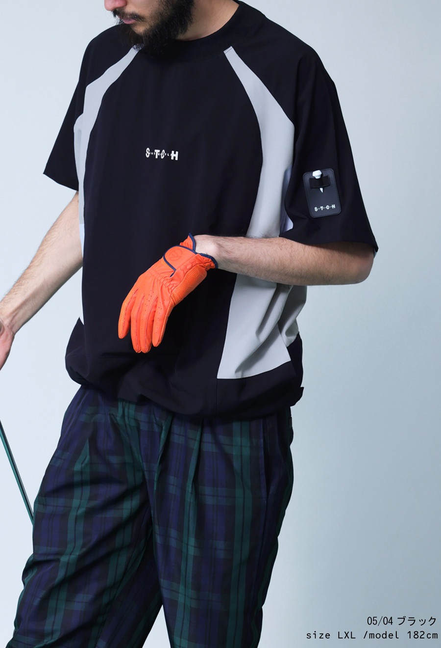 ANTIQUA GOLF×STCH 配色トップス メンズ 送料無料・(100)メール便可