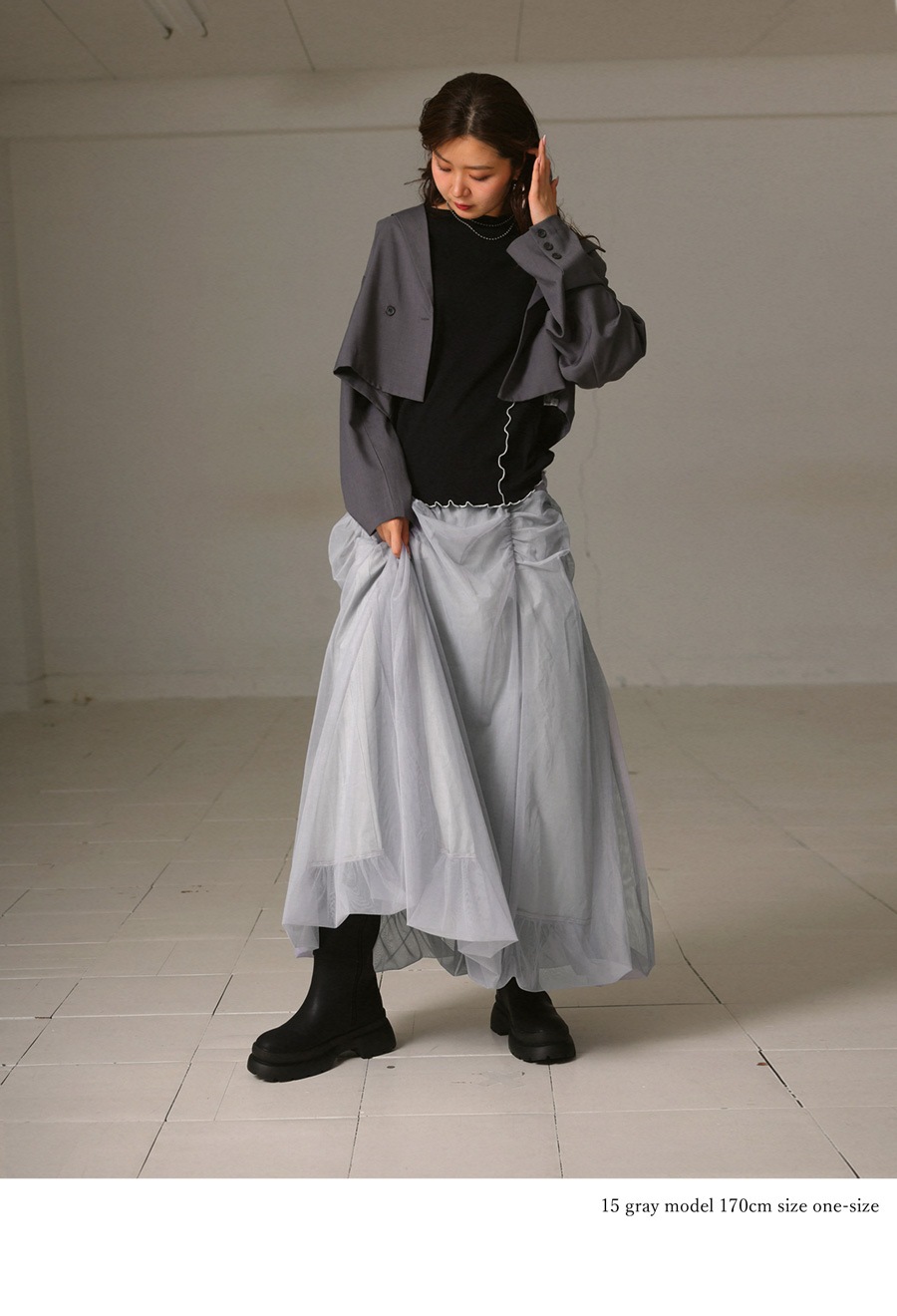 チュールスカート スカート レディース ボトムス 送料無料・(500