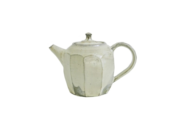 花岡隆 粉引面取ポット