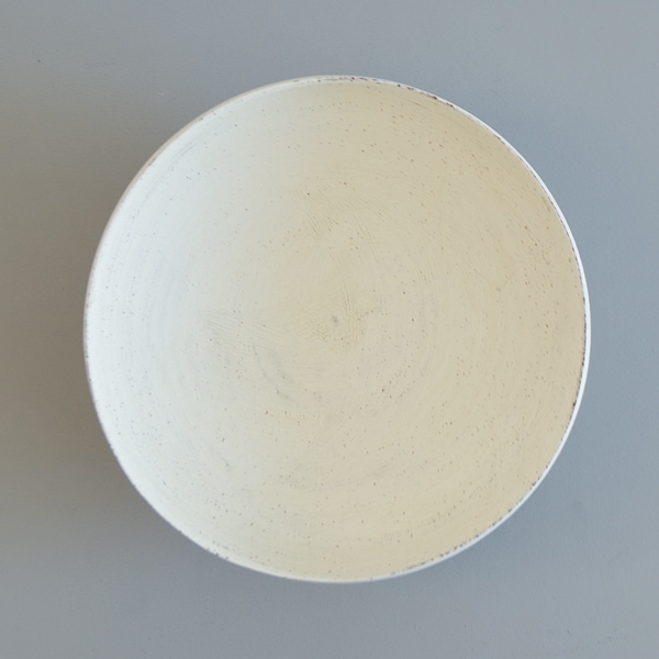 二階堂明弘 ドラ鉢（白） Φ24.5cm